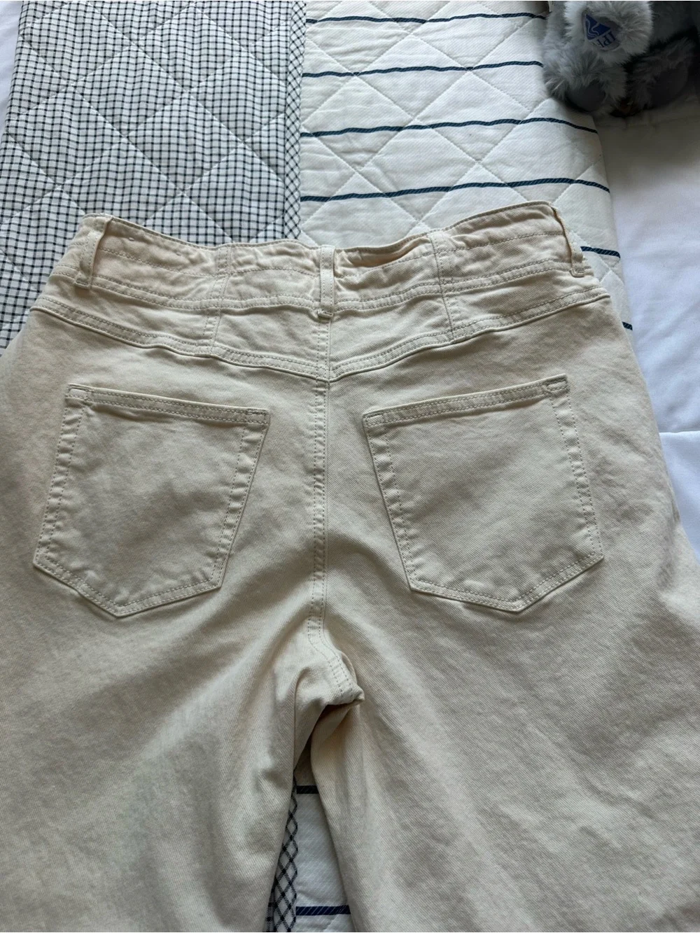 LOFT Women's Boot Cut Jeans in Cream